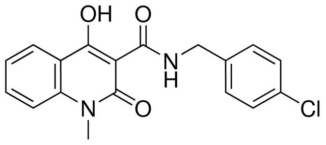 4-HO-1-METHYL-2-OXO-1,2-DIHYDRO-QUINOLINE-3-CARBOXYLIC ACID 4-CHLORO-BENZYLAMIDE