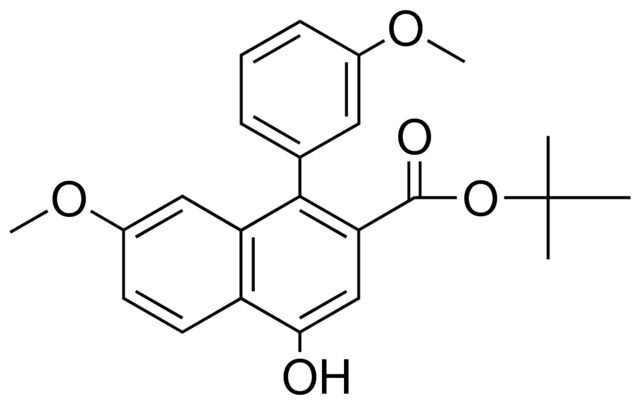 4-HO-7-MEO-1-(3-METHOXY-PHENYL)-NAPHTHALENE-2-CARBOXYLIC ACID TERT-BUTYL ESTER