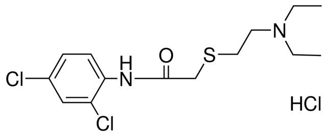 2',4'-DICHLORO-2-(2-(DIETHYLAMINO)-ETHYLTHIO)-ACETANILIDE HYDROCHLORIDE