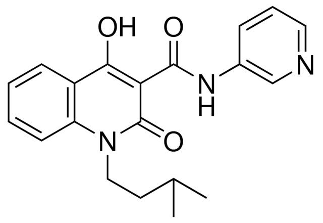 4-HYDROXY-1-ISOPENTYL-2-OXO-N-(3-PYRIDINYL)-1,2-DIHYDRO-3-QUINOLINECARBOXAMIDE