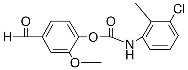 4-FORMYL-2-METHOXYPHENYL N-(3-CHLORO-2-METHYLPHENYL)CARBAMATE