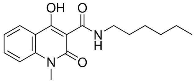 4-HYDROXY-1-METHYL-2-OXO-1,2-DIHYDRO-QUINOLINE-3-CARBOXYLIC ACID HEXYLAMIDE