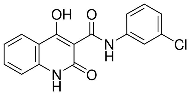 4-HYDROXY-2-OXO-1,2-DIHYDRO-QUINOLINE-3-CARBOXYLIC ACID (3-CHLORO-PHENYL)-AMIDE