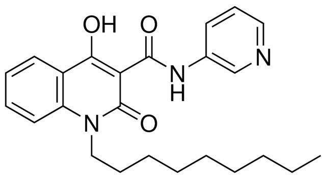 4-HYDROXY-1-NONYL-2-OXO-N-(3-PYRIDINYL)-1,2-DIHYDRO-3-QUINOLINECARBOXAMIDE