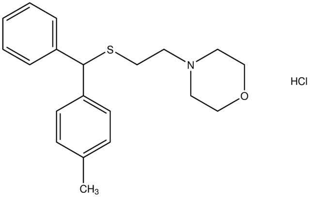 4-(2-{[(4-methylphenyl)(phenyl)methyl]sulfanyl}ethyl)morpholine hydrochloride