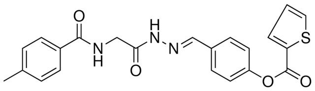 4-(2-(((4-METHYLBENZOYL)AMINO)AC)CARBOHYDRAZONOYL)PHENYL 2-THIOPHENECARBOXYLATE