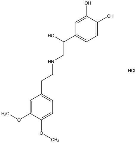 4-(2-{[2-(3,4-dimethoxyphenyl)ethyl]amino}-1-hydroxyethyl)-1,2-benzenediol hydrochloride