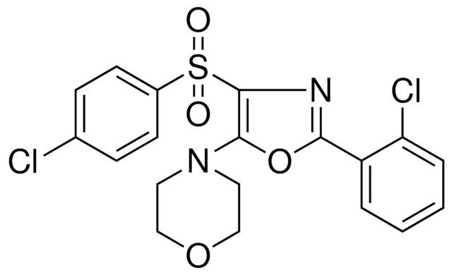 4-(2-(2-CHLOROPHENYL)-4-((4-CHLOROPHENYL)SULFONYL)-1,3-OXAZOL-5-YL)MORPHOLINE