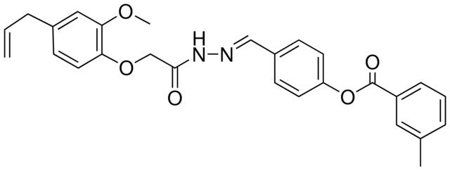 4-(2-((4-ALLYL-2-METHOXYPHENOXY)ACETYL)CARBOHYDRAZONOYL)PHENYL 3-METHYLBENZOATE