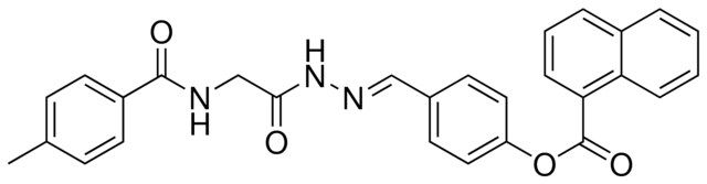 4-(2-(((4-METHYLBENZOYL)AMINO)ACETYL)CARBOHYDRAZONOYL)PHENYL 1-NAPHTHOATE