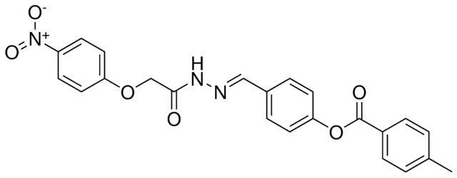 4-(2-((4-NITROPHENOXY)ACETYL)CARBOHYDRAZONOYL)PHENYL 4-METHYLBENZOATE