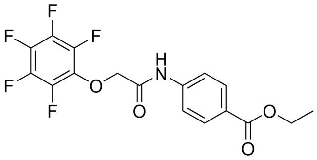 4-(2-(2,3,4,5,6-PENTAFLUORO-PHENOXY)-ACETYLAMINO)-BENZOIC ACID ETHYL ESTER