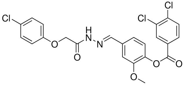 4-(2-((4-CHLOROPHENOXY)AC)CARBOHYDRAZONOYL)-2-METHOXYPHENYL 3,4-DICHLOROBENZOATE