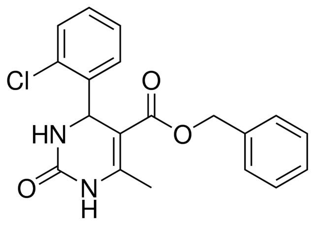 4-(2-CL-PH)-6-ME-2-OXO-1,2,3,4-4H-PYRIMIDINE-5-CARBOXYLIC ACID BENZYL ESTER