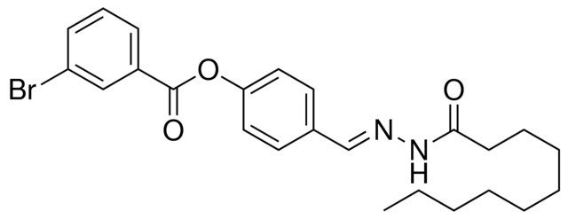 4-(2-DECANOYLCARBOHYDRAZONOYL)PHENYL 3-BROMOBENZOATE