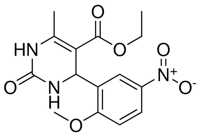 4-(2-MEO-5-NITRO-PH)-6-ME-2-OXO-1,2,3,4-4H-PYRIMIDINE-5-CARBOXYLIC ACID ET ESTER