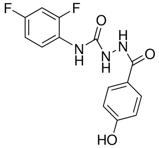 4-(2,4-DIFLUOROPHENYL)-1-(4-HYDROXYBENZOYL)SEMICARBAZIDE