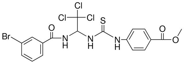 4-(3-(1-(BR-BENZOYLAMINO)-2,2,2-TRICHLORO-ET)-THIOUREIDO)-BENZOIC ACID ME ESTER