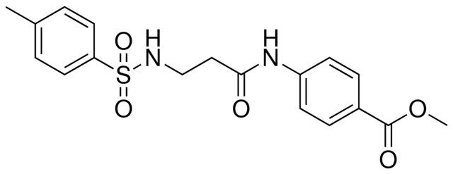 4-(3-(TOLUENE-4-SULFONYLAMINO)-PROPIONYLAMINO)-BENZOIC ACID METHYL ESTER