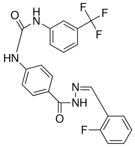 4-(3-(3-(TRIFLUOROMETHYL)PHENYL)UREIDO)BENZOIC (2-FLUOROBENZYLIDENE)HYDRAZIDE