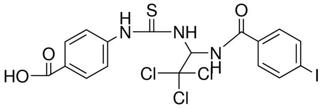 4-(3-(2,2,2-TRICHLORO-1-(4-IODO-BENZOYLAMINO)-ETHYL)-THIOUREIDO)-BENZOIC ACID