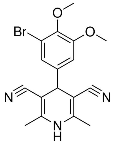 4-(3-BR-4,5-DIMETHOXY-PH)-2,6-DIMETHYL-1,4-DIHYDRO-PYRIDINE-3,5-DICARBONITRILE