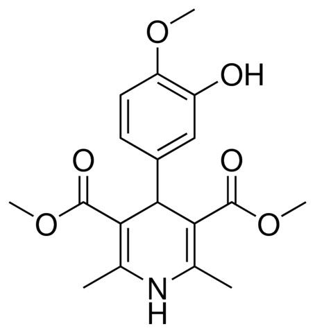 4-(3-HO-4-MEO-PH)-2,6-DIMETHYL-1,4-2H-PYRIDINE-3,5-DICARBOXYLIC ACID DI-ME ESTER