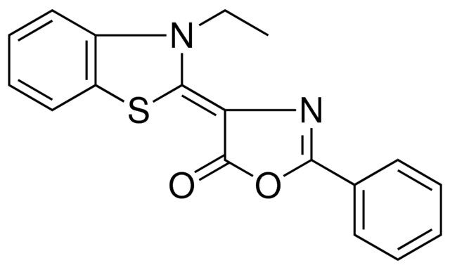 4-(3-ETHYL-3H-BENZOTHIAZOL-2-YLIDENE)-2-PHENYL-4H-OXAZOL-5-ONE