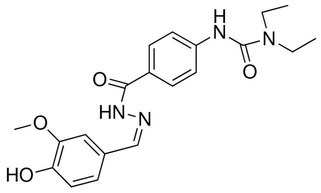 4-(3,3-DIETHYLUREIDO)BENZOIC (4-HYDROXY-3-METHOXYBENZYLIDENE)HYDRAZIDE