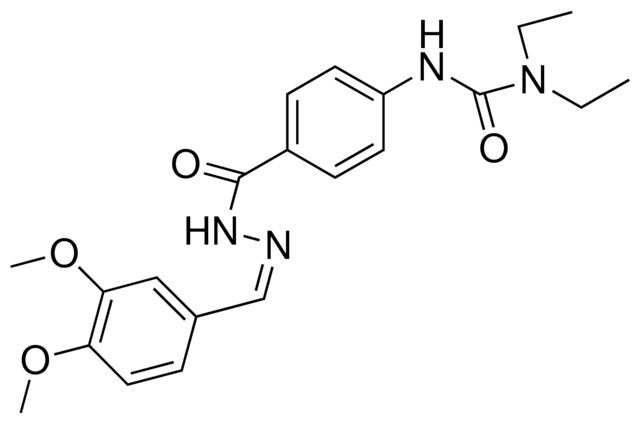 4-(3,3-DIETHYLUREIDO)BENZOIC (3,4-DIMETHOXYBENZYLIDENE)HYDRAZIDE