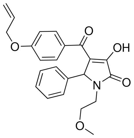 4-(4-(ALLYLOXY)BENZOYL)-3-HO-1-(2-METHOXYETHYL)-5-PH-1,5-DIHYDRO-2H-PYRROL-2-ONE