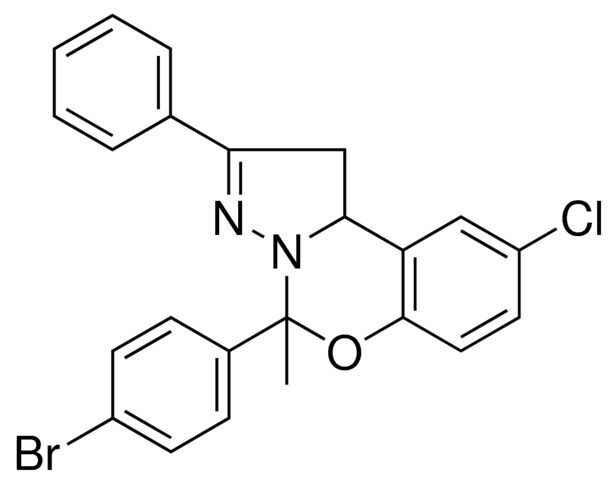 4-(4-BR-PH)-8-CL-4-ME-2-PH-1,9B-2H-5-OXA-3,3A-DIAZA-CYCLOPENTA(A)NAPHTHALENE