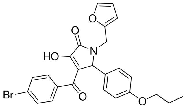 4-(4-BROMOBENZOYL)-1-(2-FURYLMETHYL)-3-HYDROXY-5-(4-PROPOXYPHENYL)-1,5-DIHYDRO-2H-PYRROL-2-ONE