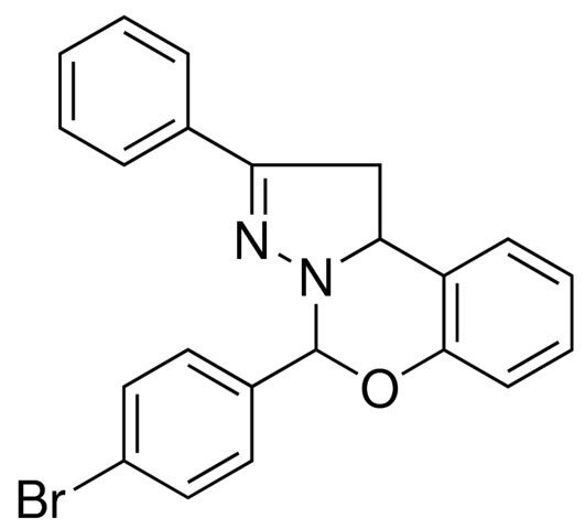 4-(4-BR-PHENYL)-2-PHENYL-1,9B-DIHYDRO-5-OXA-3,3A-DIAZA-CYCLOPENTA(A)NAPHTHALENE