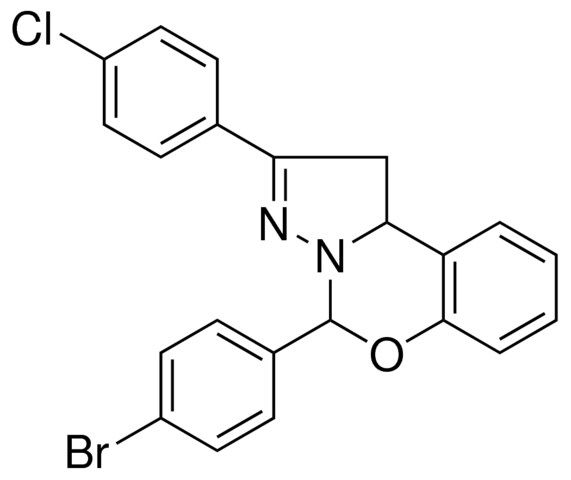 4-(4-BR-PH)-2-(4-CL-PH)-1,9B-DIHYDRO-5-OXA-3,3A-DIAZA-CYCLOPENTA(A)NAPHTHALENE