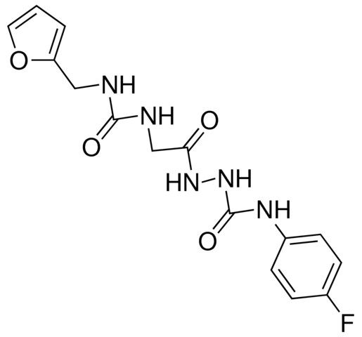 4-(4-FLUOROPHENYL)-1-(3-(FURFURYL)UREIDOACETYL)SEMICARBAZIDE