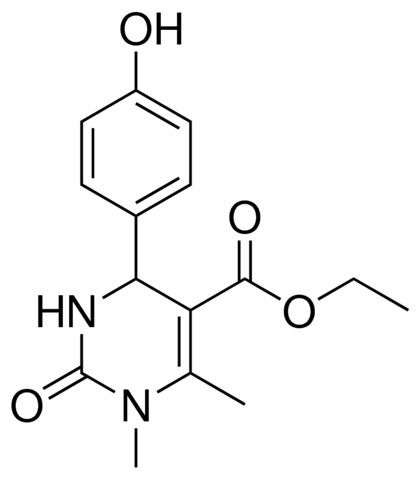 4-(4-HO-PH)-1,6-DIMETHYL-2-OXO-1,2,3,4-4H-PYRIMIDINE-5-CARBOXYLIC ACID ET ESTER