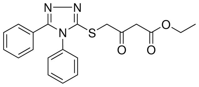 4-(4,5-DIPHENYL-4H-(1,2,4)TRIAZOL-3-YLSULFANYL)-3-OXO-BUTYRIC ACID ETHYL ESTER