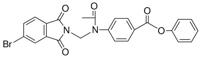 4-(AC-(5-BR-1,3-DIOXO-1,3-2H-ISOINDOL-2-YLMETHYL)-AMINO)-BENZOIC ACID PH ESTER