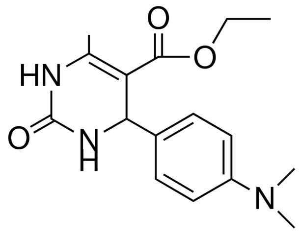 4-(DIMETHYLAMINO-PH)-6-ME-2-OXO-1,2,3,4-4H-PYRIMIDINE-5-CARBOXYLIC ACID ET ESTER