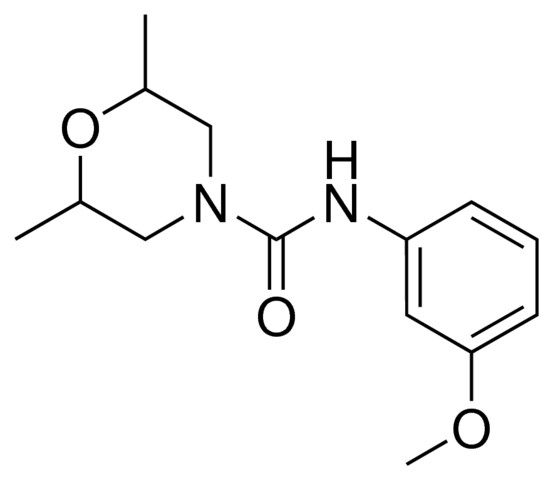 4-(N-(M-ANISYL)CARBAMOYL)-2,6-DIMETHYLMORPHOLINE