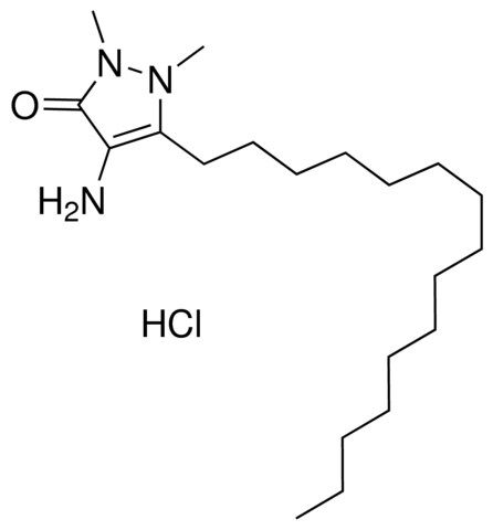 4-AMINO-1,2-DIMETHYL-3-PENTADECYL-3-PYRAZOLIN-5-ONE HYDROCHLORIDE