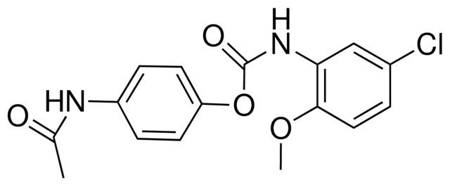 4-ACETAMIDOPHENYL N-(5-CHLORO-2-METHOXYPHENYL)CARBAMATE