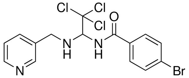 4-BROMO-N-(2,2,2-TRICHLORO-1-((PYRIDIN-3-YLMETHYL)-AMINO)-ETHYL)-BENZAMIDE