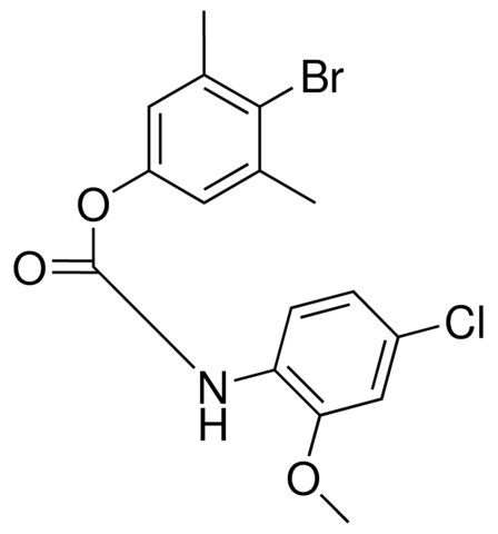 4-BROMO-3,5-DIMETHYLPHENYL N-(4-CHLORO-2-METHOXYPHENYL)CARBAMATE