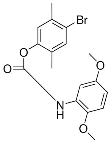 4-BROMO-2,5-DIMETHYLPHENYL N-(2,5-DIMETHOXYPHENYL)CARBAMATE