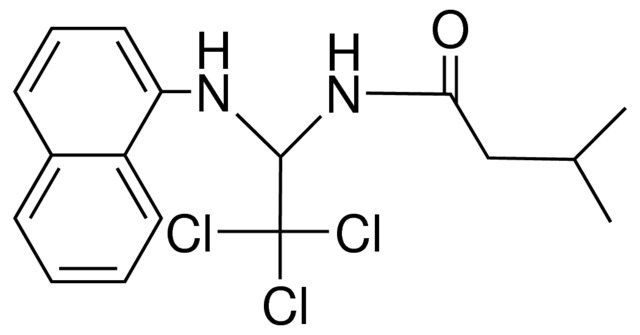 3-METHYL-N-(2,2,2-TRICHLORO-1-(NAPHTHALEN-1-YLAMINO)-ETHYL)-BUTYRAMIDE