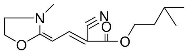 3-METHYLBUTYL 2-CYANO-4-(3-METHYL-2-OXAZOLIDINYLIDENE)-2-BUTENOATE