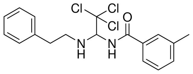 3-METHYL-N-(2,2,2-TRICHLORO-1-PHENETHYLAMINO-ETHYL)-BENZAMIDE