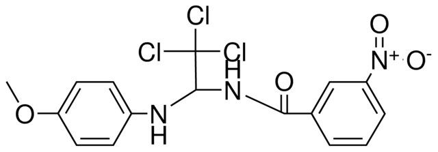 3-NITRO-N-(2,2,2-TRICHLORO-1-(4-METHOXY-PHENYLAMINO)-ETHYL)-BENZAMIDE